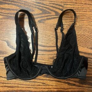 Aerie Black Lace Underwire Bra size 34D